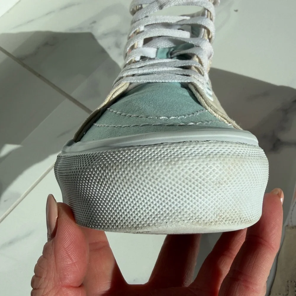 Vans Sk8-Hi Tapered Pastel Block Lace Up Shoes High Top Sneakers Women’s Size 7